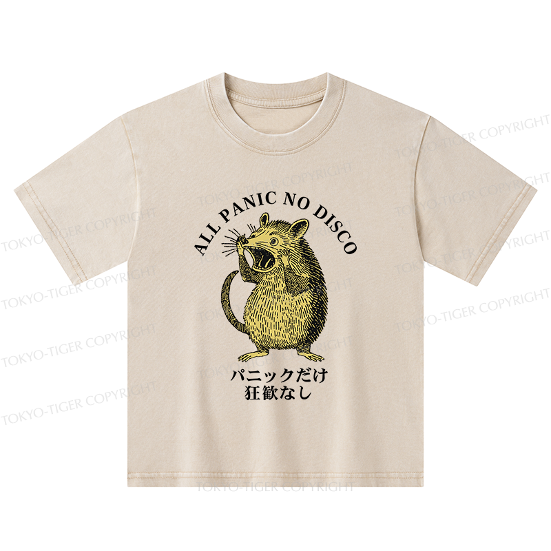 Tokyo-Tiger All Panic No Disco Kids Washed T-Shirt