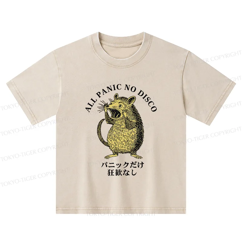 Tokyo-Tiger All Panic No Disco Kids Washed T-Shirt