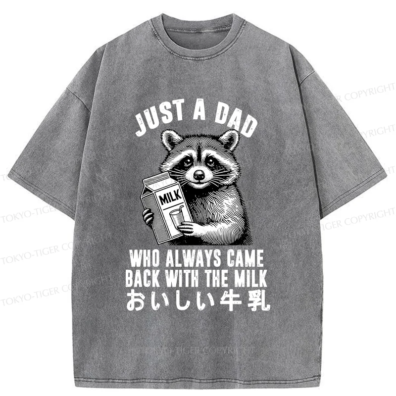 Tokyo-Tiger Father Brings Milk Washed T-Shirt