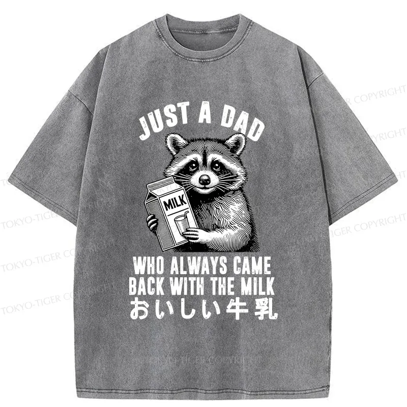 Tokyo-Tiger Father Brings Milk Washed T-Shirt