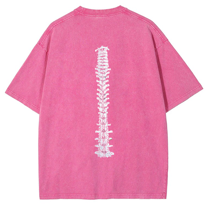 Tokyo-Tiger Spine Back Washed T-Shirt