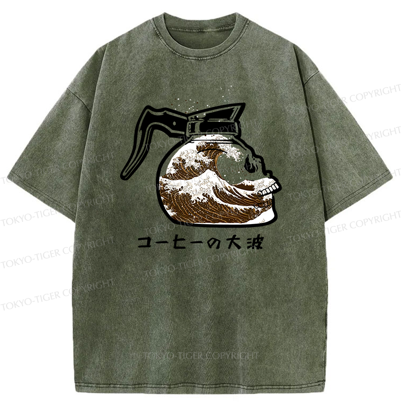 Tokyo-Tiger The Skeleton Contains Waves Washed T-Shirt