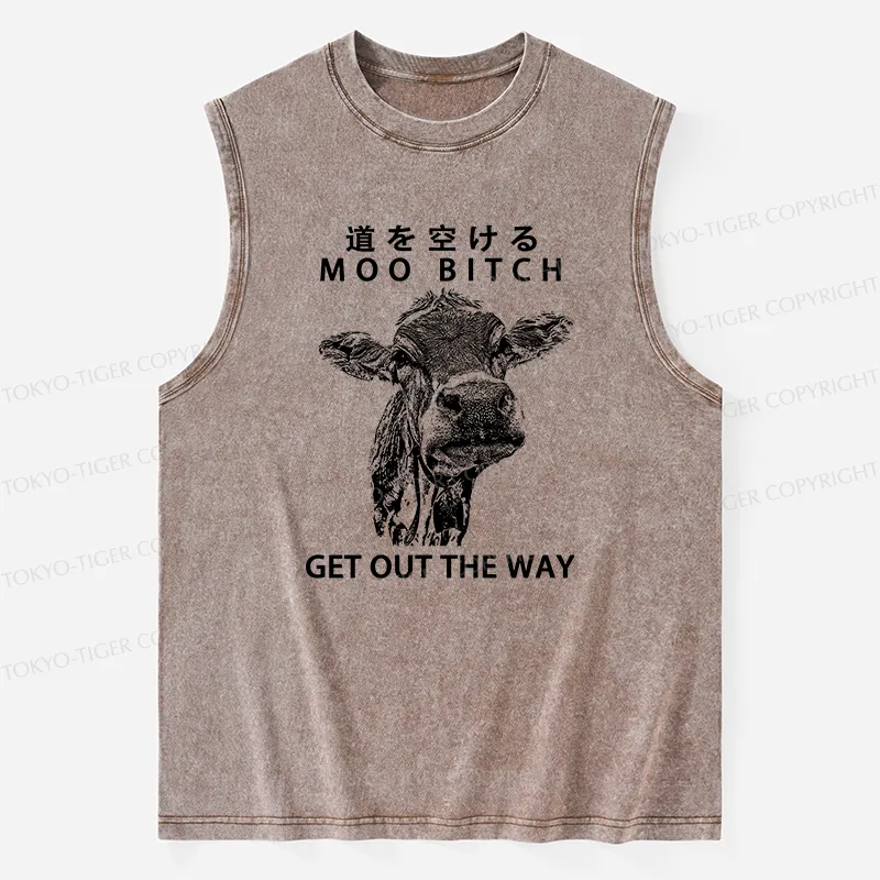 Tokyo-Tiger Funny Cow Washed Tank