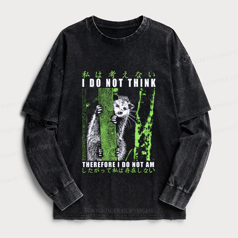 Tokyo-Tiger Stupid Possum Japan Washed Double Layer T-Shirt