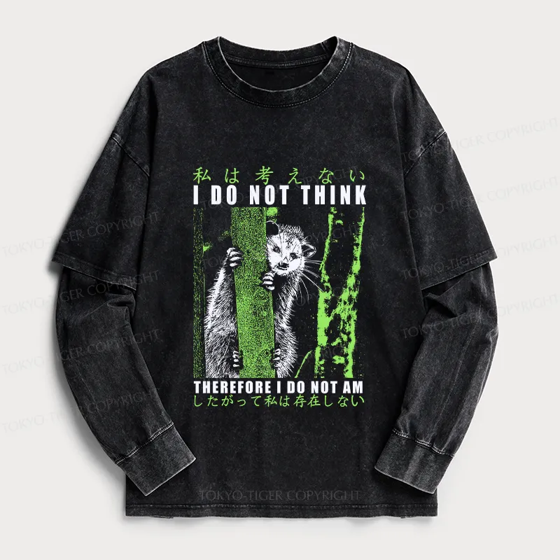 Tokyo-Tiger Stupid Possum Japan Washed Double Layer T-Shirt