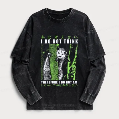 Tokyo-Tiger Stupid Possum Japan Washed Double Layer T-Shirt
