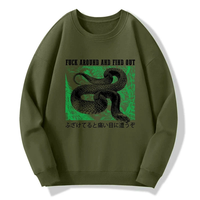 Tokyo-Tiger Cold And Heartless Snake Sweatshirt