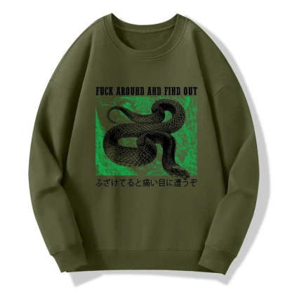 Tokyo-Tiger Cold And Heartless Snake Sweatshirt