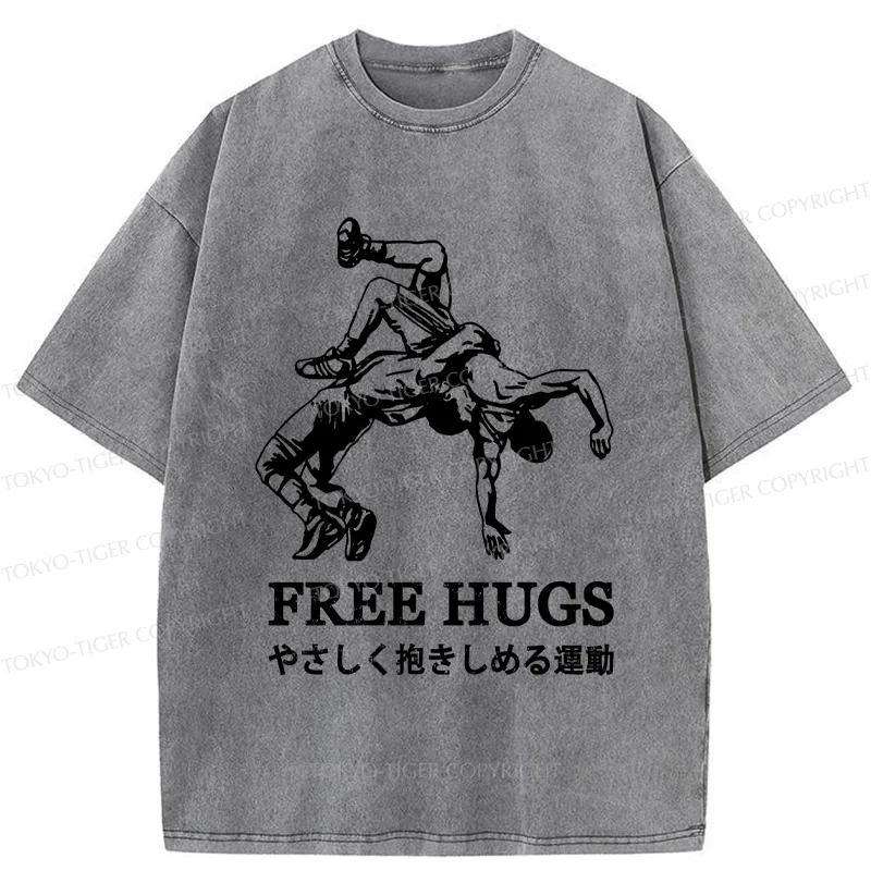 Tokyo-Tiger Interesting Jiu-Jitsu Washed T-Shirt