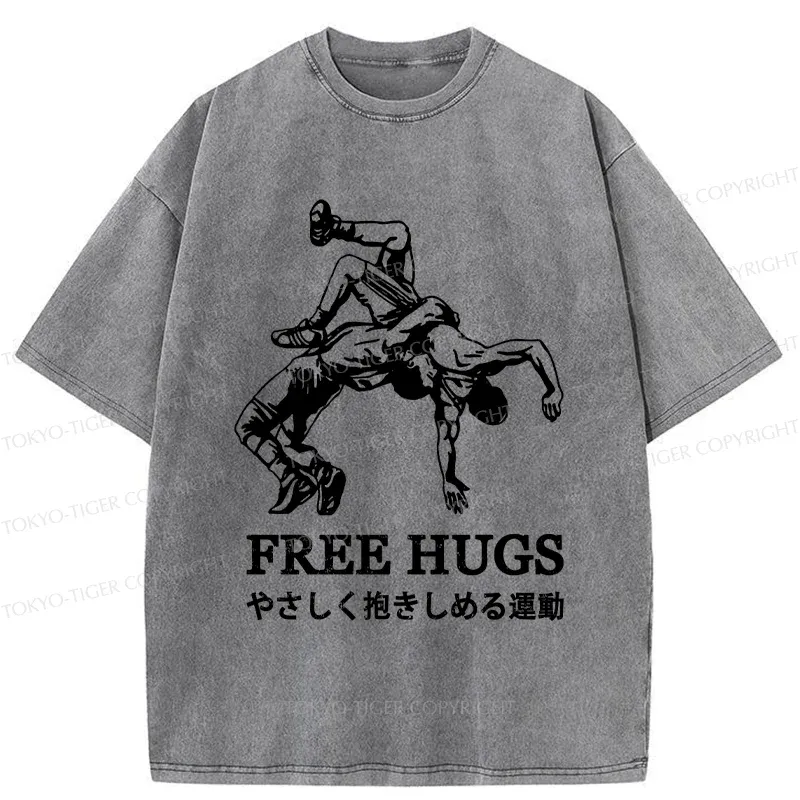 Tokyo-Tiger Interesting Jiu-Jitsu Washed T-Shirt