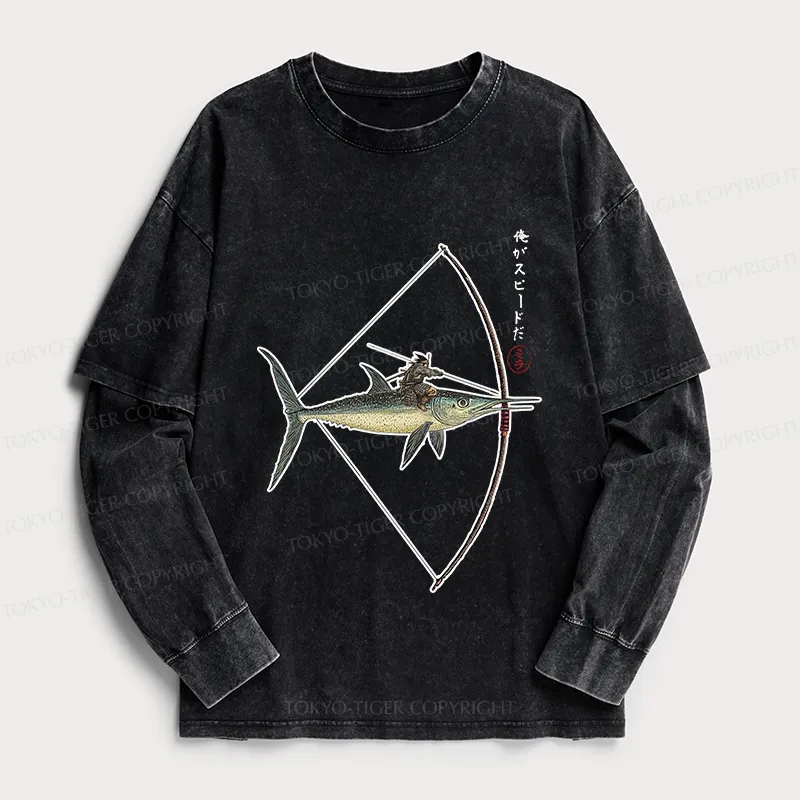 Tokyo-Tiger I Am Speed Washed Double Layer T-Shirt