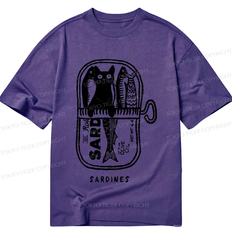 Tokyo-Tiger Cat Hiding In A Sardine Can Classic T-Shirt
