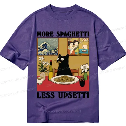 Tokyo-Tiger Cat Eating Pasta Classic T-Shirt