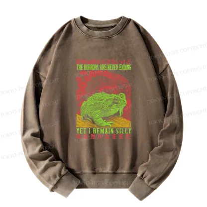 Tokyo-Tiger The Horrors Are Never Ending Japan Washed Sweatshirt