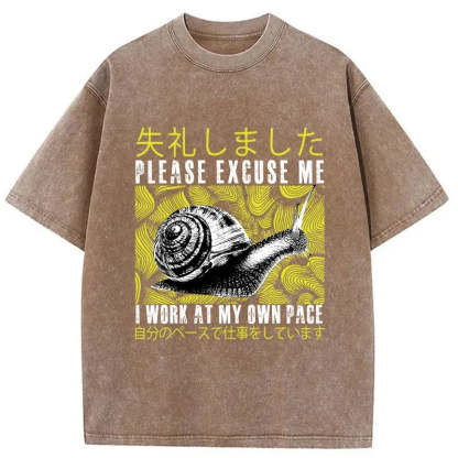 Tokyo-Tiger Snails That Work According To Their Own Rules Washed T-Shirt