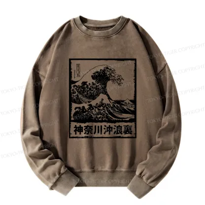 Tokyo-Tiger Legendary Wave Washed Sweatshirt