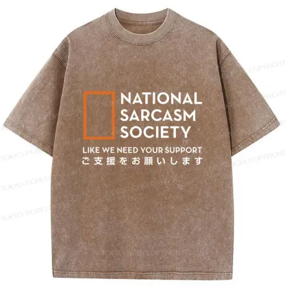Tokyo-Tiger Funny Society Japan Washed T-Shirt