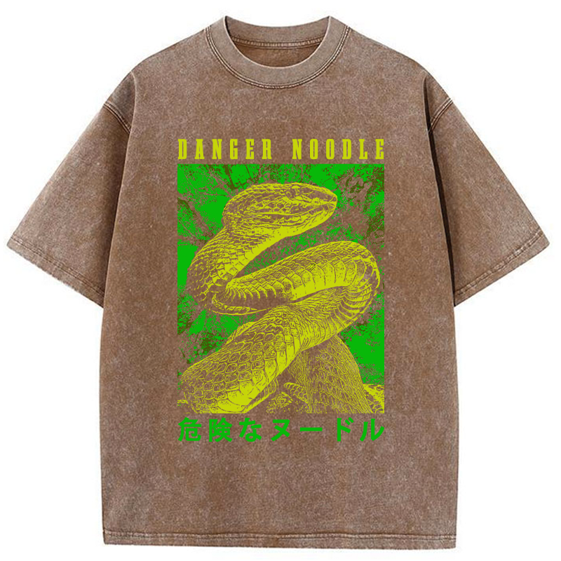 Tokyo-Tiger Dangerous Noodle Washed T-Shirt