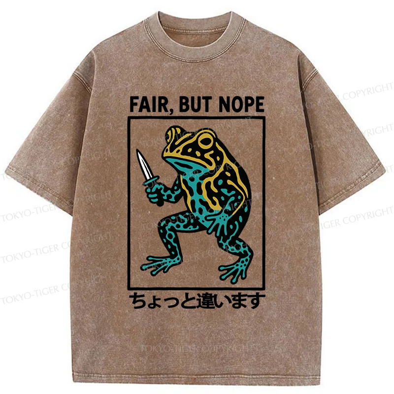 Tokyo-Tiger Rebellious Frog Washed T-Shirt