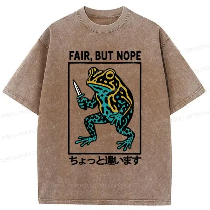 Tokyo-Tiger Rebellious Frog Washed T-Shirt