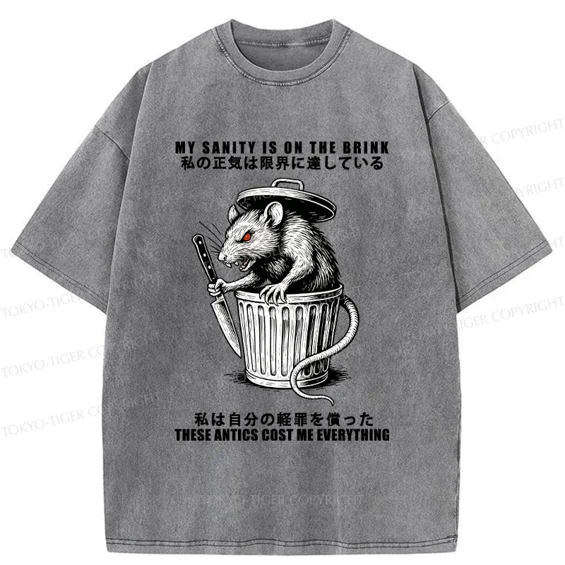 Tokyo-Tiger Revenge Of The Mouse Washed T-Shirt