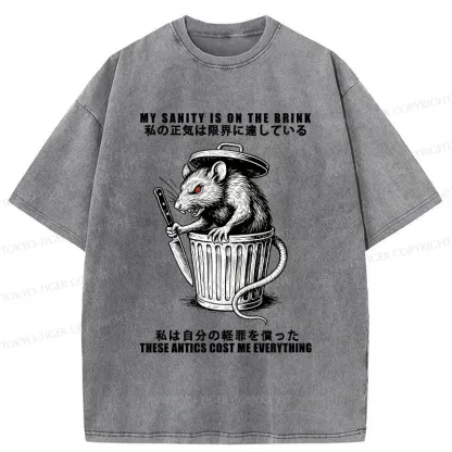 Tokyo-Tiger Revenge Of The Mouse Washed T-Shirt