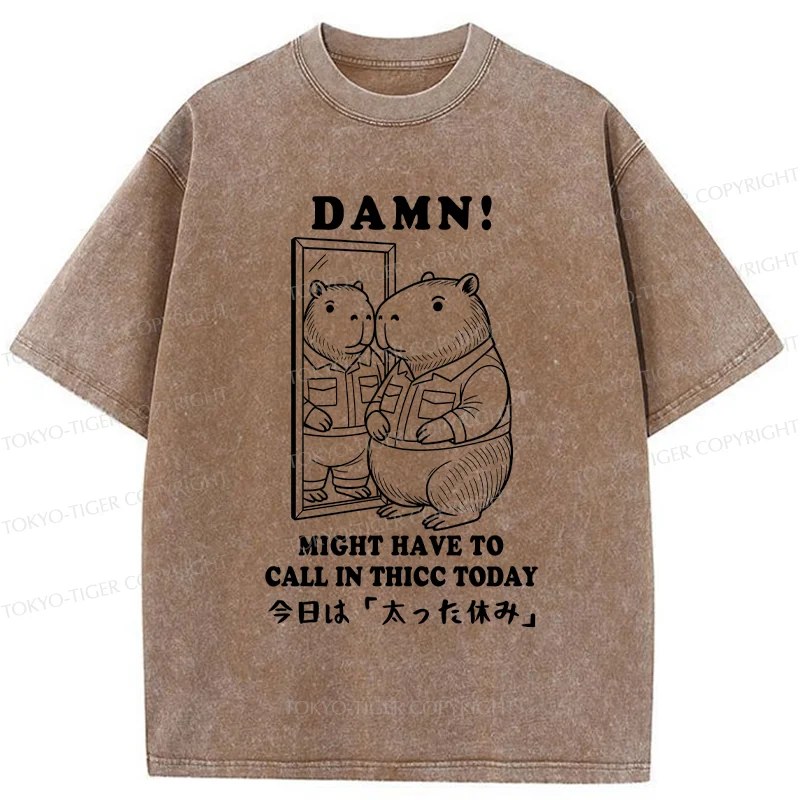 Tokyo-Tiger Fatty's Day Off Washed T-Shirt
