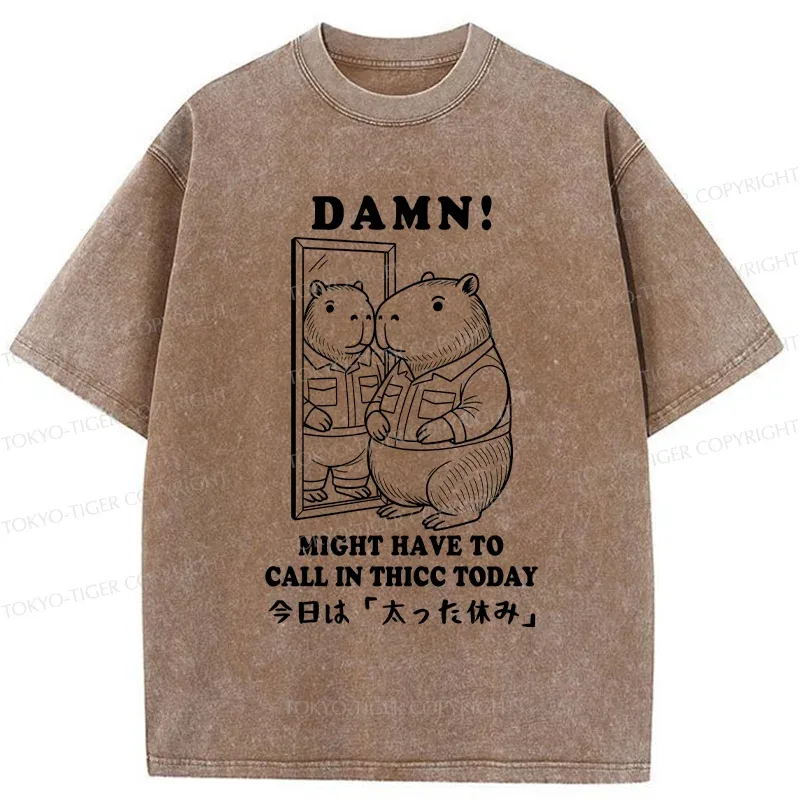 Tokyo-Tiger Fatty's Day Off Washed T-Shirt