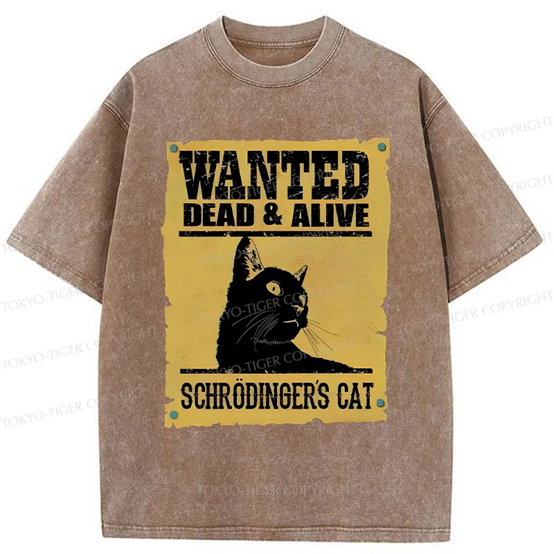 Tokyo-Tiger Wanted Cat Washed T-Shirt