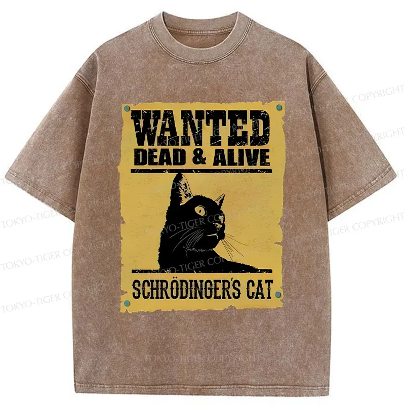 Tokyo-Tiger Wanted Cat Washed T-Shirt