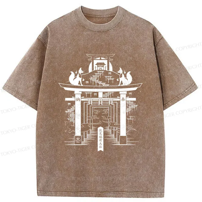 Tokyo-Tiger Japan Bonsai Washed T-Shirt Sale
