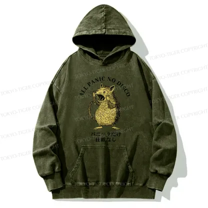Tokyo-Tiger All Panic No Disco Washed Hoodie