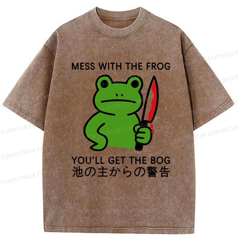 Tokyo-Tiger Don't Mess With The Frog Washed T-Shirt