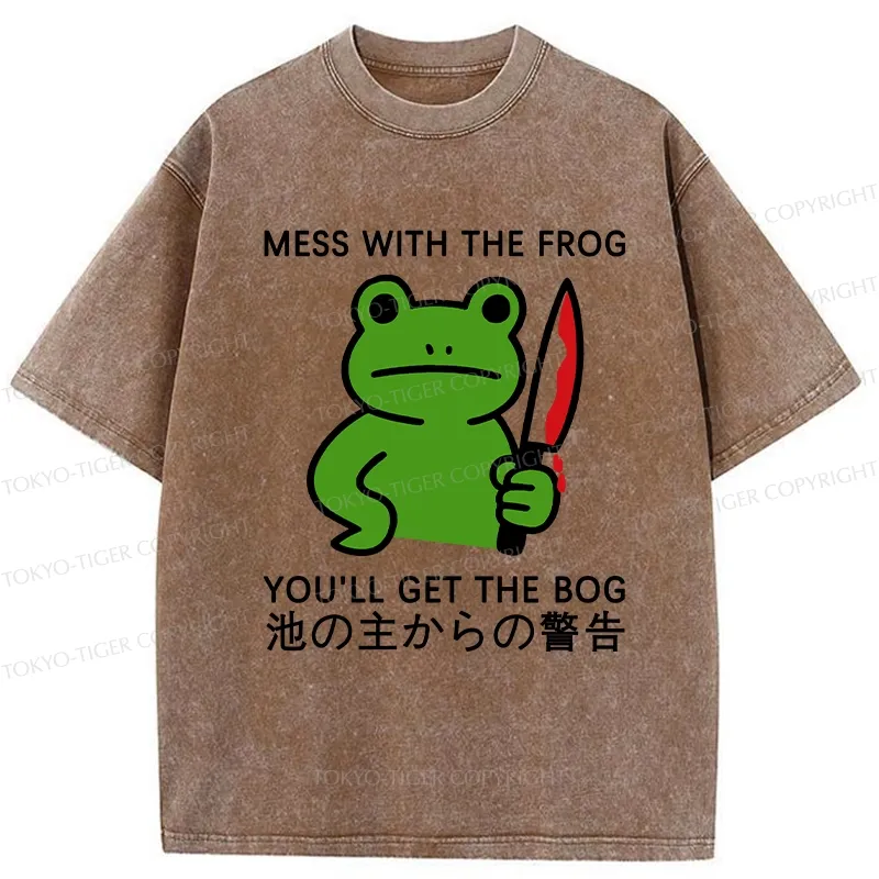 Tokyo-Tiger Don't Mess With The Frog Washed T-Shirt