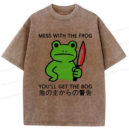 Tokyo-Tiger Don't Mess With The Frog Washed T-Shirt