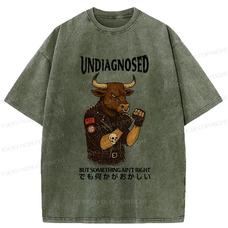 Tokyo-Tiger Undiagnosed But Something Ain't Right Washed T-Shirt
