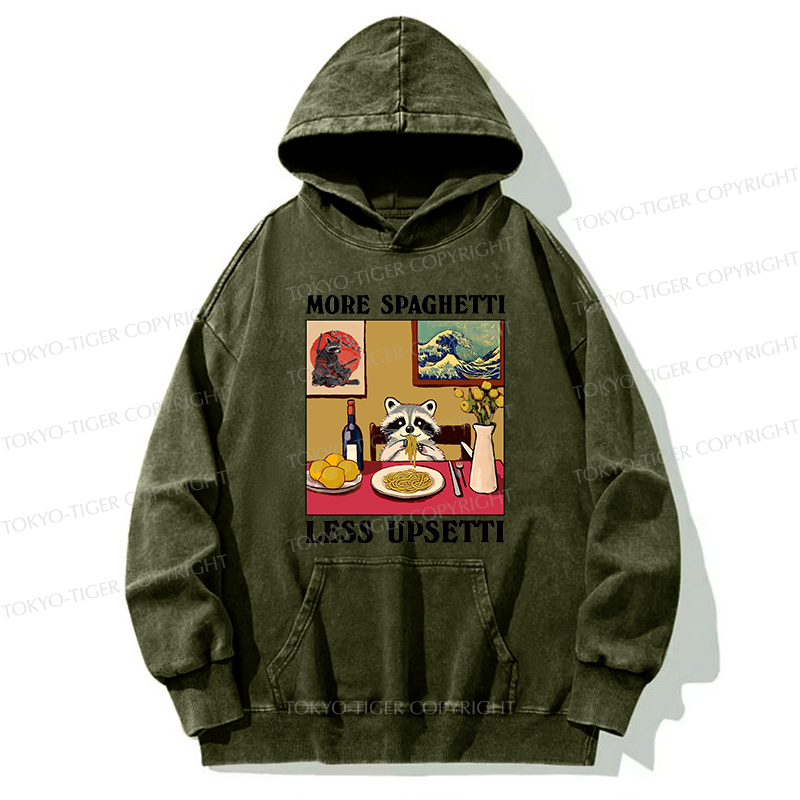 Tokyo-Tiger More Spaghetti Less Upsetti Japanese Washed Hoodie