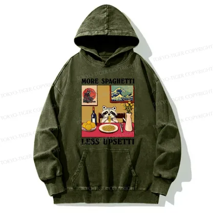 Tokyo-Tiger More Spaghetti Less Upsetti Japanese Washed Hoodie