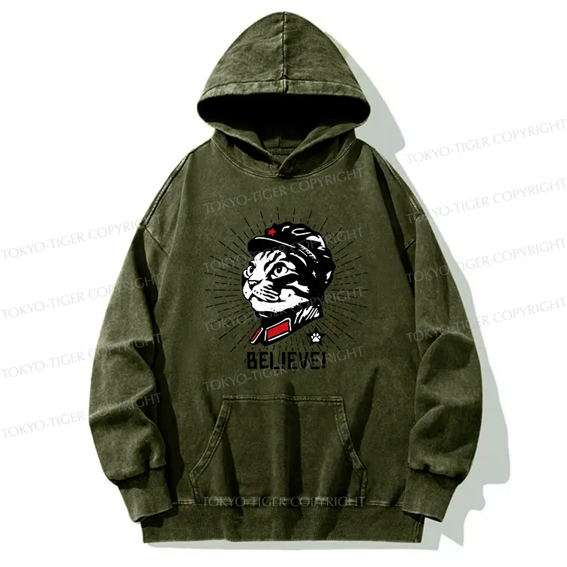 Tokyo-Tiger Trust Cat Chairman Washed Hoodie