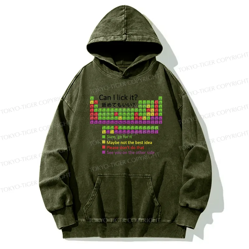 Tokyo-Tiger Can I Lick It Washed Hoodie