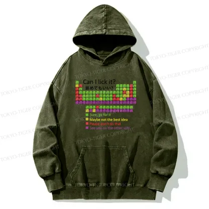 Tokyo-Tiger Can I Lick It Washed Hoodie