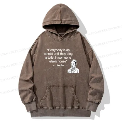 Tokyo-Tiger Funny Sun Tzu Saying Washed Hoodie
