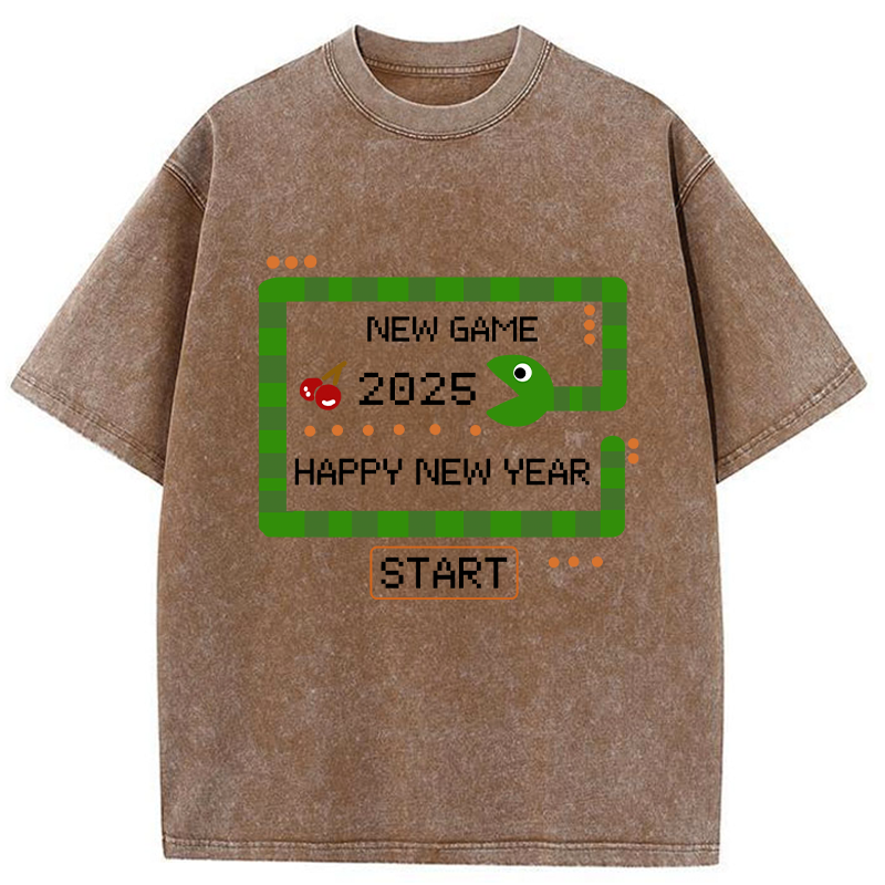 Tokyo-Tiger 2025 Happy New Year Washed T-Shirt