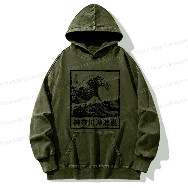 Tokyo-Tiger Legendary Wave Washed Hoodie