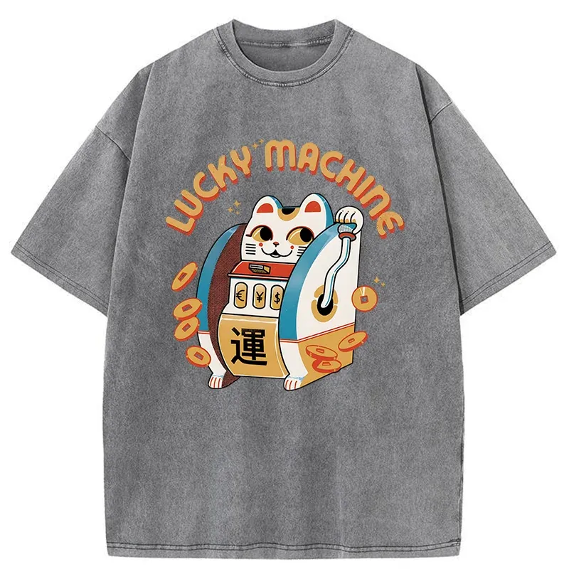 Tokyo-Tiger Lucky Machine Japan Washed T-Shirt