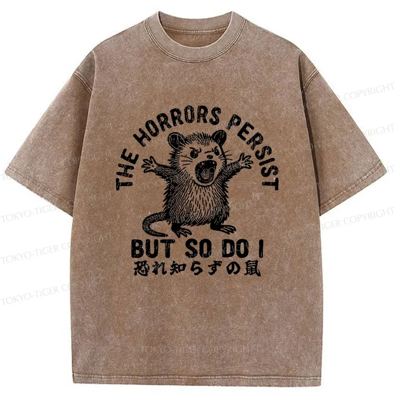 Tokyo-Tiger Fearless Opossum Washed T-Shirt