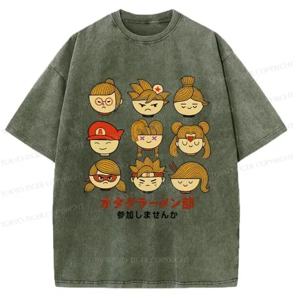 Tokyo-Tiger Otaku Ramen Club Washed T-Shirt