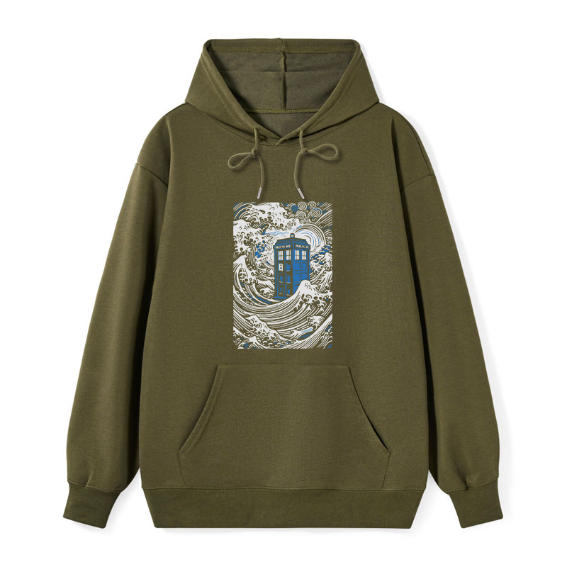 Tokyo-Tiger The Great Wave Off Tardis Classic Hoodie
