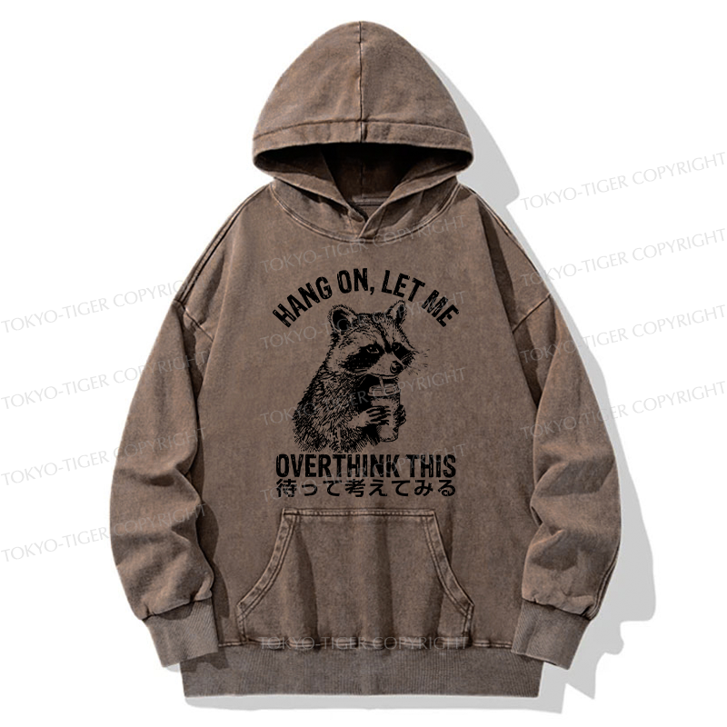 Tokyo-Tiger Overthink Raccoon Washed Hoodie