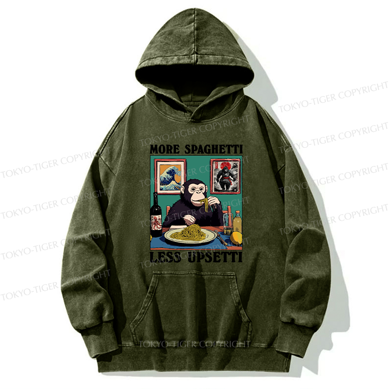 Tokyo-Tiger More Spaghetti Less Upset Bigfoot Washed Hoodie